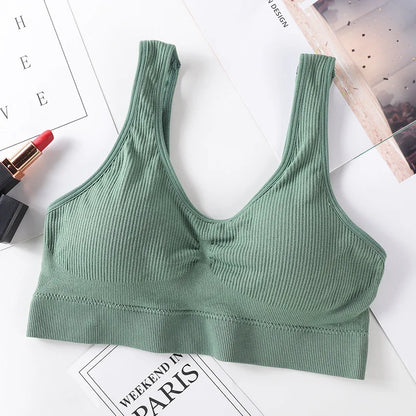 Seamless Bras Women Push-Up Bra Top Female Sport Underwear Comfort Tops Non-wire Padded Bralette Sexy Lingerie M-L Intimates