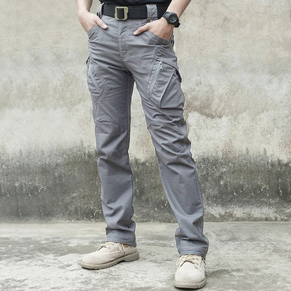 Mens Waterproof Cargo Pants Elastic Multiple Pocket Military Male Trousers Outdoor Joggers Pant Plus Size Tactical Pants Men