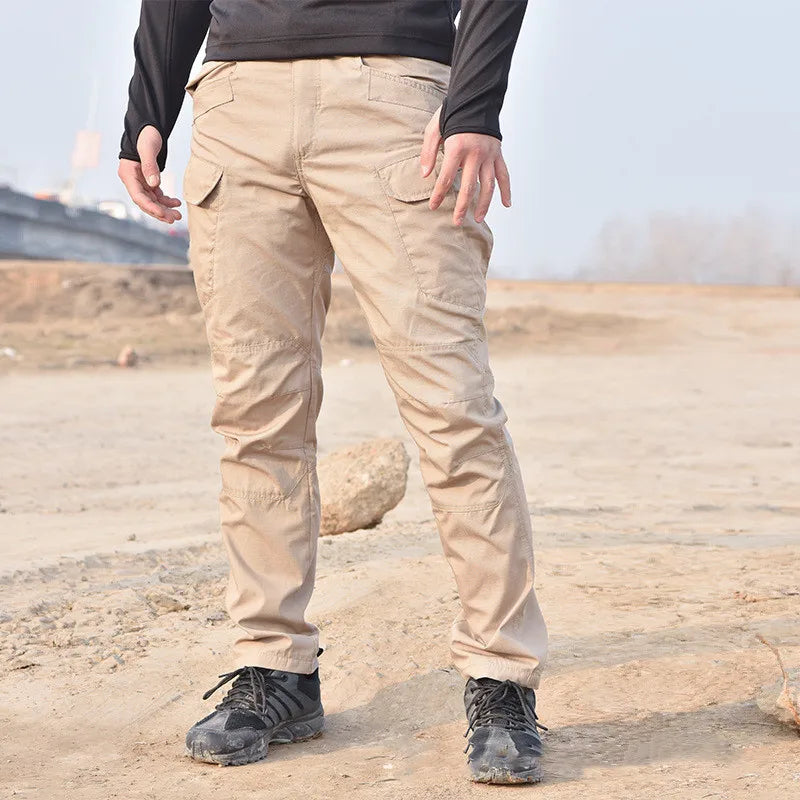 Mens Waterproof Cargo Pants Elastic Multiple Pocket Military Male Trousers Outdoor Joggers Pant Plus Size Tactical Pants Men