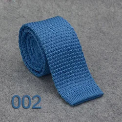 Knitted Ties For Men Slim Fashion Neckties Plain Black Red Knit Tie Men Women Wedding Daily Casual Neck Knitted Cravatas HUISHI