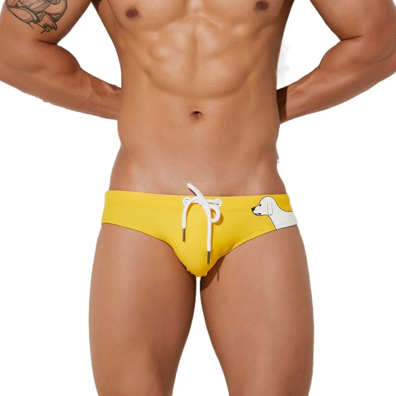 Mens Swim Briefs Swim Trunks Sexy Swimwear Beach Wear Bathing Suit Bikini Swimsuit