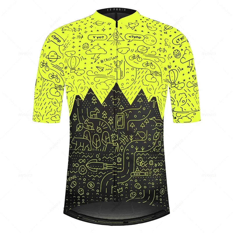 Spain Team Bicycle Wear MTB Cycling Clothing Bike Uniform Short Sleeve Cycle Shirt Racing Cycling Jersey Ropa Ciclismo Hombre
