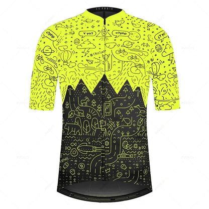 Spain Team Bicycle Wear MTB Cycling Clothing Bike Uniform Short Sleeve Cycle Shirt Racing Cycling Jersey Ropa Ciclismo Hombre