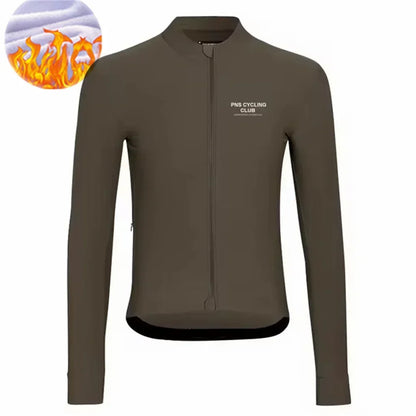 2024 Cycling Jersey Long Sleeve Thermal Fleece Men Winter Warm MTB Road Bike Clothing Windbreaker Jersey Maílllot Ciclismo Hombr