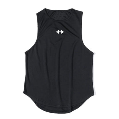 Summer Tank Top Mens Gym Fitness Training Clothing Quick Dry Silm Fit Bodybuilding Sleeveless Shirts Men Fashion Basketball Vest