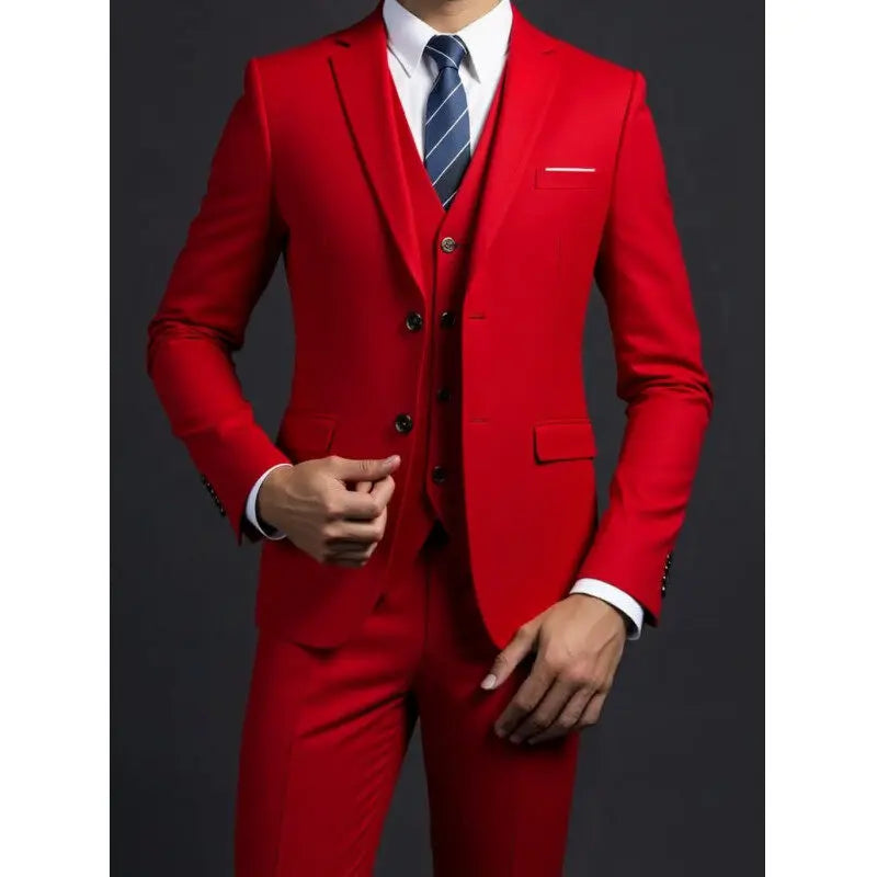 Suit (Blazer+ Vest + Trousers) Men&