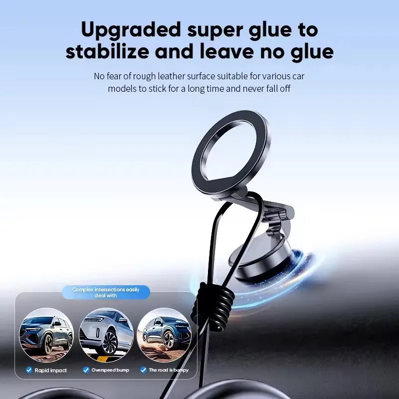 1080 Magsafe Car Phone Holder For Vehicles Mobile Support For The Car Cell Phone Holder in Car For iPhone 16 15 Pro Max Plus