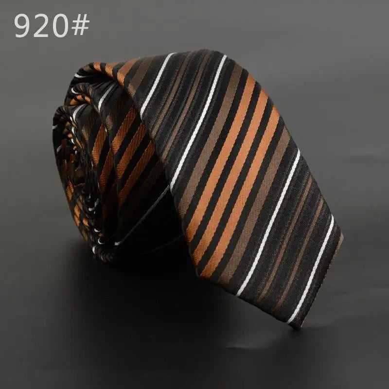 5cm Width Mens Ties New Fashion Plaid Neckties Corbatas Gravata Jacquard Woven Slim Tie Business Wedding Stripe Neck Tie For Men