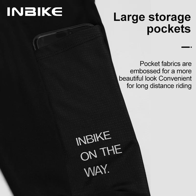 INBIKE Winter Cycling Bib Pants Thermal Fleece Men&