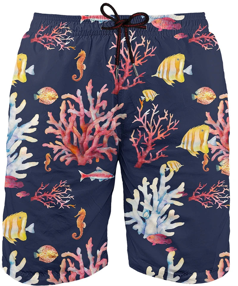 Summer Painting Art 3D Printing Mens Swimwear Swim Shorts Trunks Beach Board Shorts Swimming Pants Swimsuits Running Sports Mens