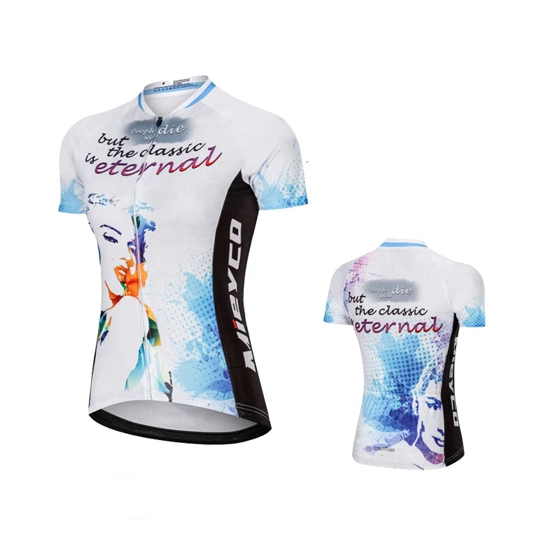 2023 Cycling Jersey Woman Outfits Summer Short Sleeve Clothing Quick Dry Breathable Women&