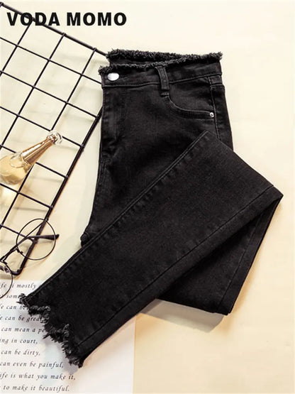 Jeans Female Denim Pants Black Color Womens Jeans woman Donna Stretch Bottoms Feminino Skinny Pants For Women Trousers