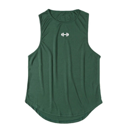Summer Tank Top Mens Gym Fitness Training Clothing Quick Dry Silm Fit Bodybuilding Sleeveless Shirts Men Fashion Basketball Vest