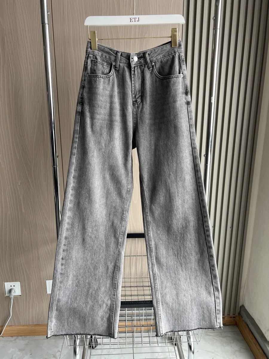 ETJ Wide-leg high-waisted jeans  women&