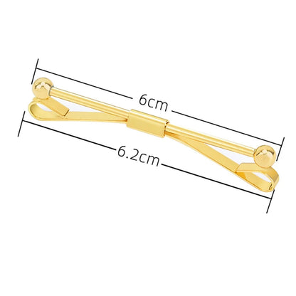 Tie Clip Fashion Style Ties for Men Metal Tone Simple Bar Clasp Practical Clasp Tie Pin for Mens Collar Clip Necktie Accessories