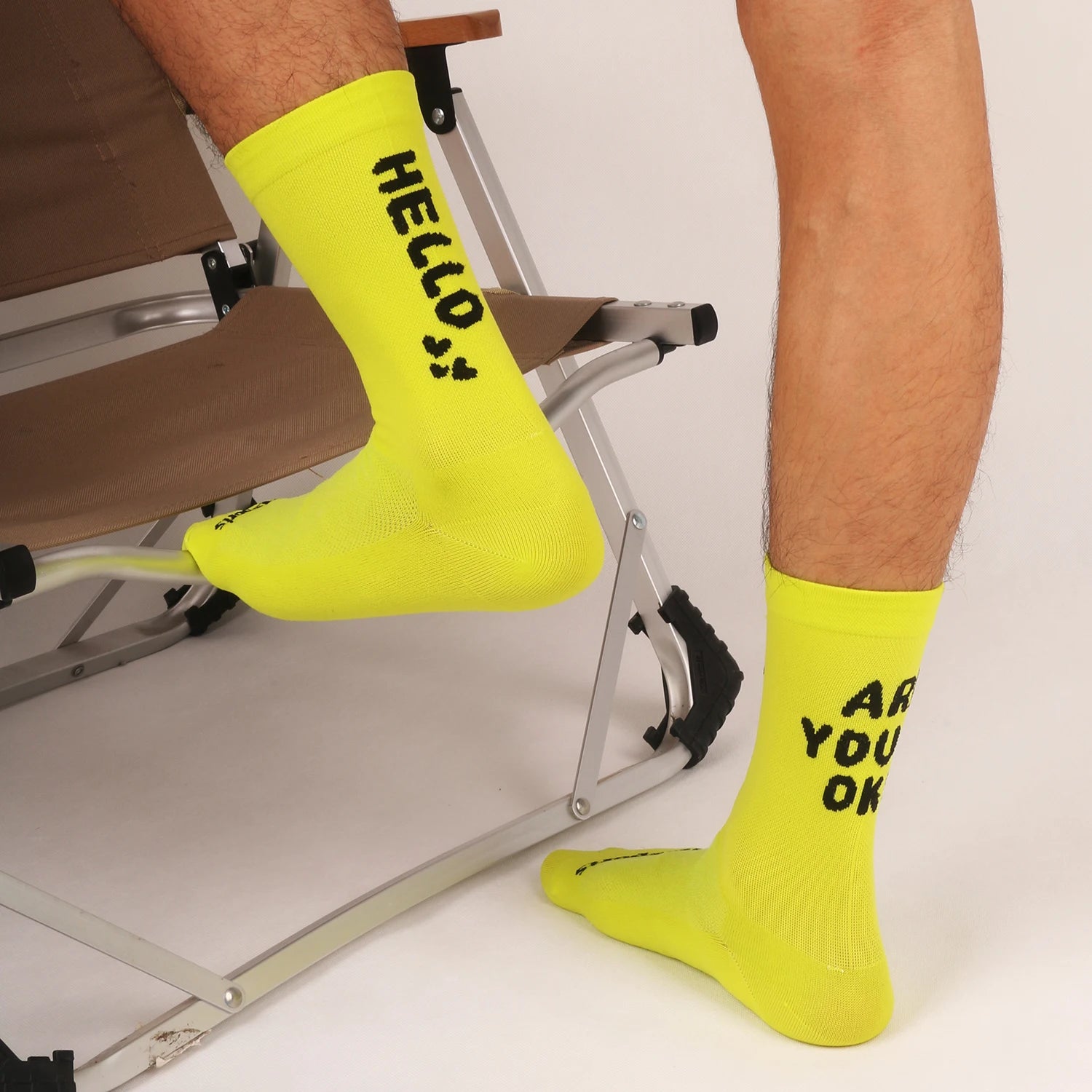 Summer New Internet Celebrity Cycling Socks Bicycle Sports Breathable Quick-Drying Sweat-Absorbent High-Elastic Men&