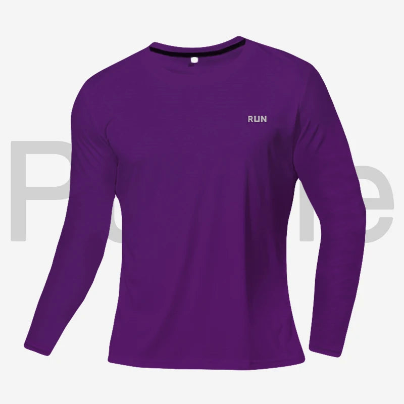 Quick Dry Lightweight Tops Men Long Sleeves T-Shirt Running Fitness Outdoor Sport Shirt Gym Clothing Men Ropa Deportiva Hombre
