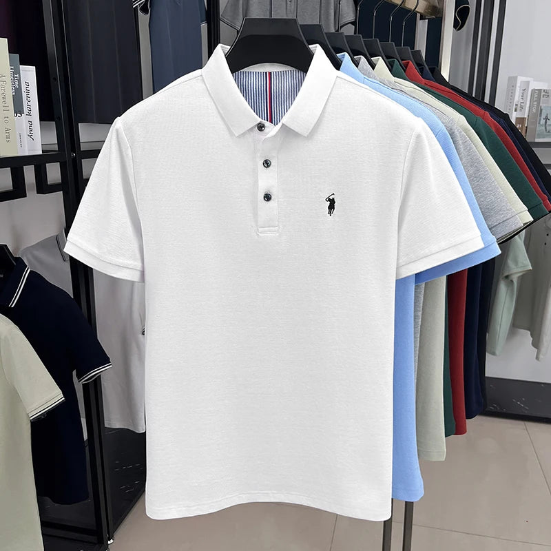 100% pure cotton short sleeved men&