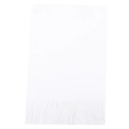 Tassel Scarfs Imitation Cashmere Men Solid Color Fashions Winter Warmth Windproof Thickened Elongated Scarf Women&