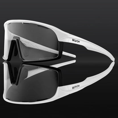 SCVCN Photochromic Cycling Sunglasses Cycling Glasses UV400 Bicycle Eyewear Sports MTB Outdoor Bike Goggles Sunglasses Eyepieces