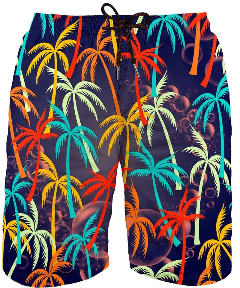 Summer Painting Art 3D Printing Mens Swimwear Swim Shorts Trunks Beach Board Shorts Swimming Pants Swimsuits Running Sports Mens