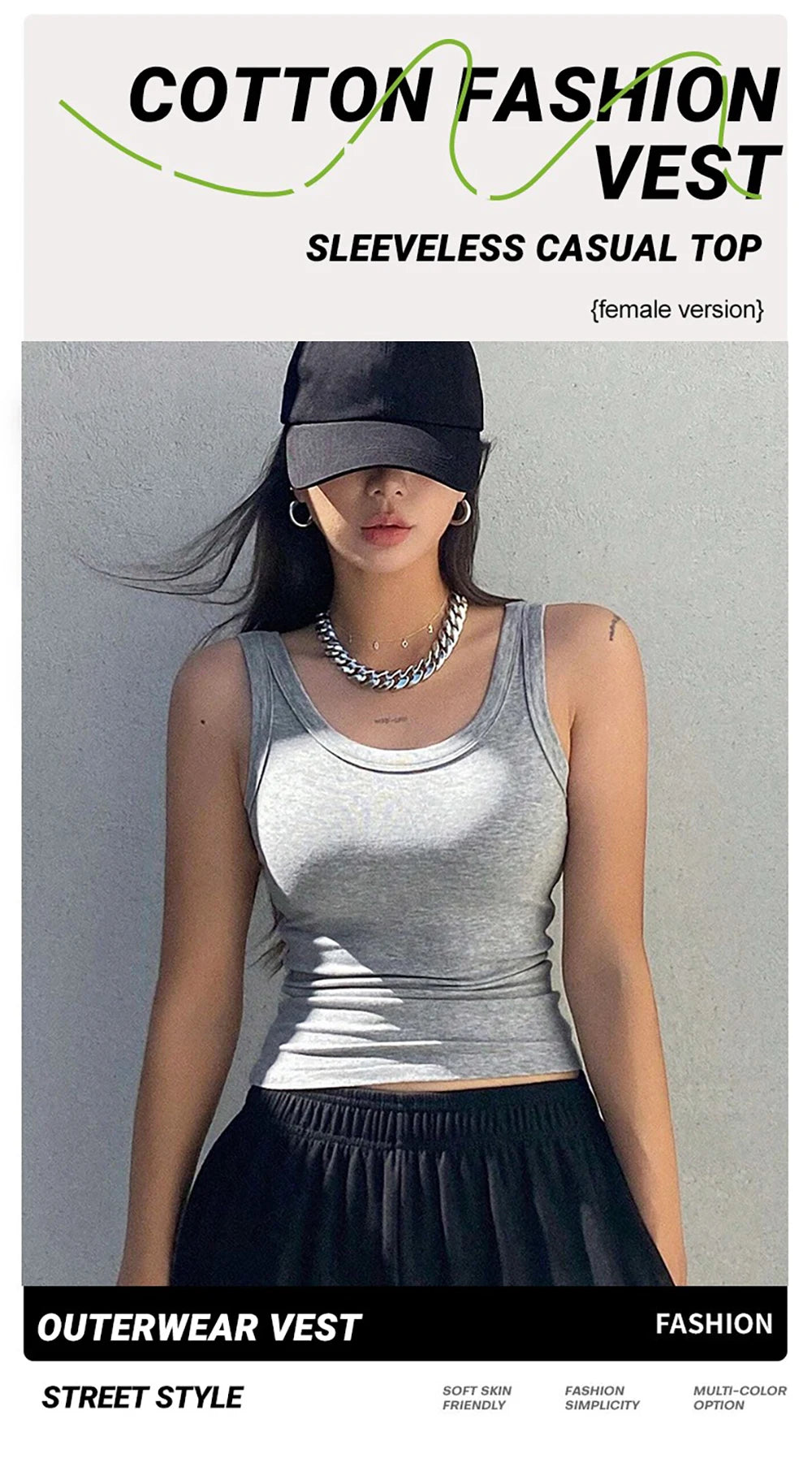 Summer Tight Tank Top Breathable And Comfy Sleeveless Ves For Women&