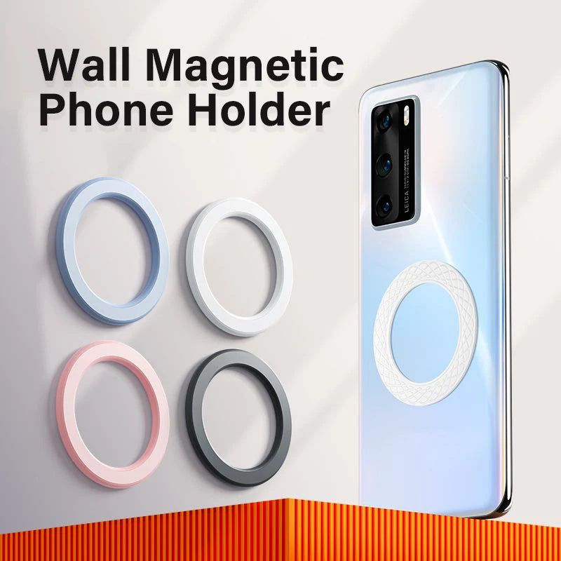2025 New Universal Magnetic Metal Plate Ring Holder For iPhone 16 15 14 Magnet Wall Mobile Phone Holder Magnetic Car Phone Stand