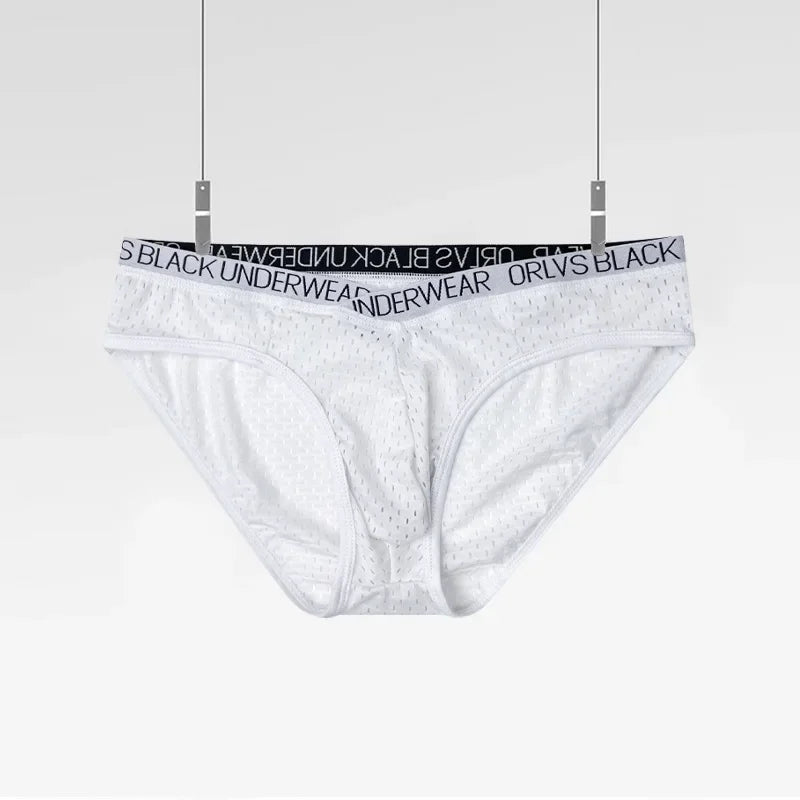 New sports fitness briefs, panties, mesh breathable triangle shorts