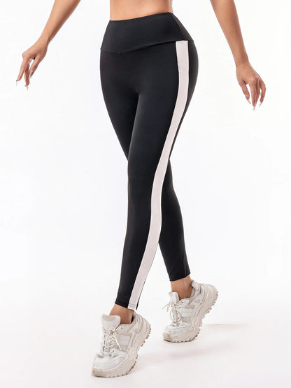 Leggings Women wear high-waisted elastic letter stretch leggings hip lift yoga fitness pants