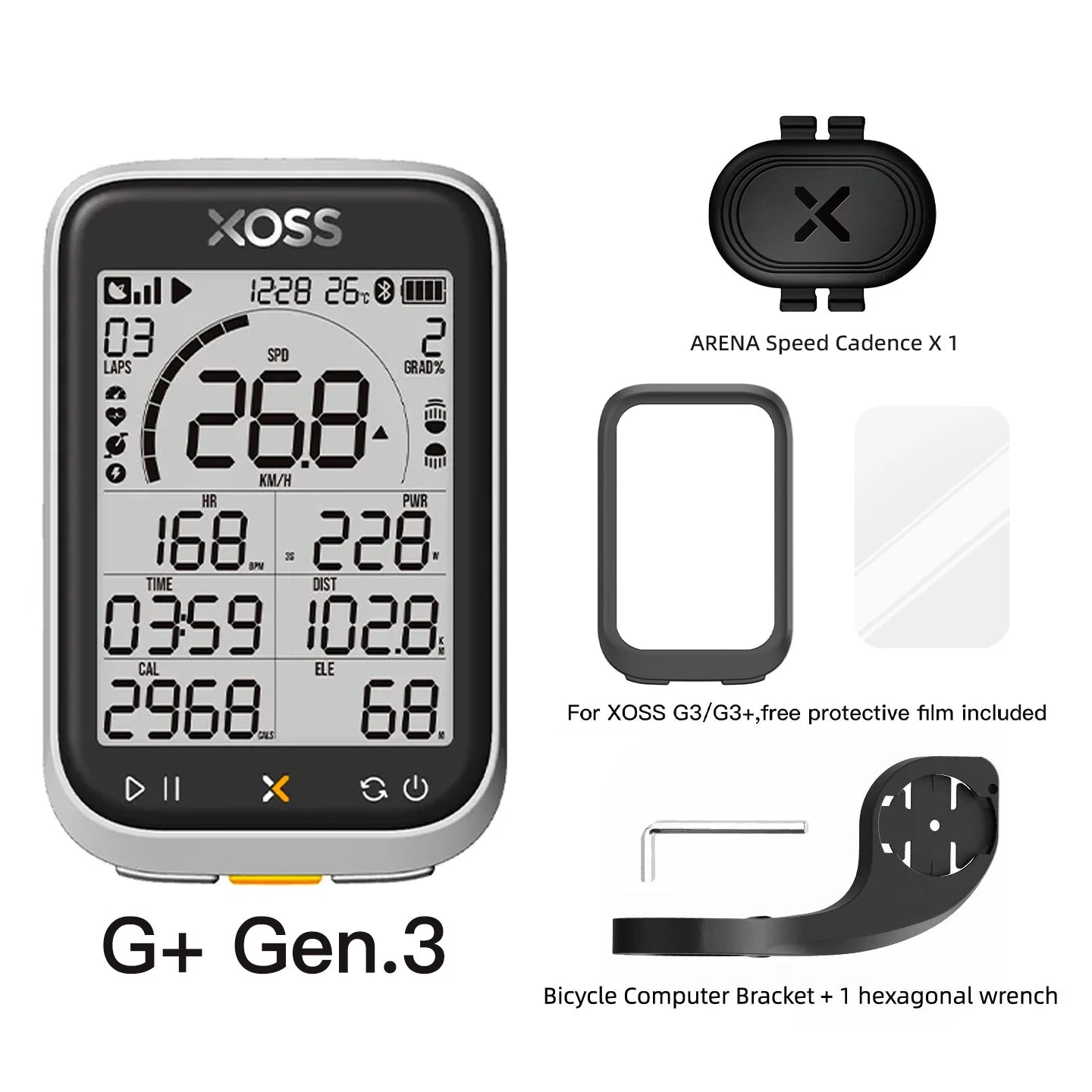 XOSS New G3 Gen3 GPS Cycling Computer Speedometer Bluetooth Tracker Waterproof Road Bicycle Cadence Speed Bicycle Odometer