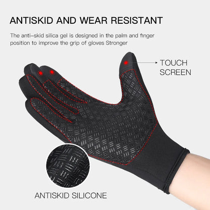 Cycling Gloves Driving Motorcycle Gloves Winter Warm Full Finger Gloves Touchscreen Windproof Non-Slip Cycling Outdoor supplies