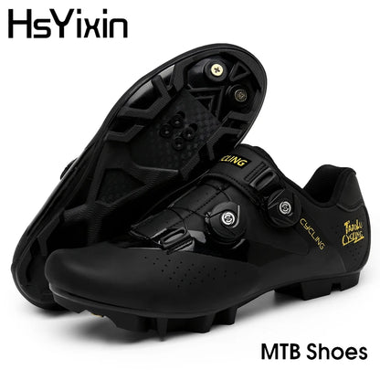 HsYixin MTB Self-locking Cycling Shoes Men Women&