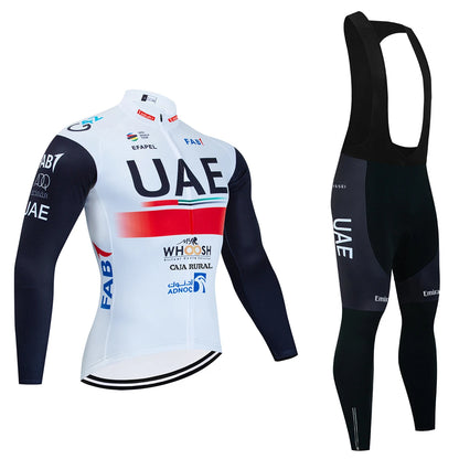 New UAE Cycling Jersey Bibs Pants Ropa Ciclismo 2027 Men Women Winter Thermal Fleece Bike Jacket Maillot Clothing