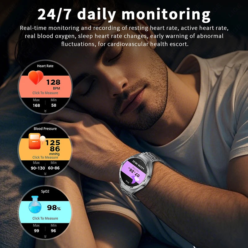 2025 New NFC Smart Watch with Earphones Bluetooth Earplugs Call Health Monitor Sports Music Headset Smartwatch for IOS Android