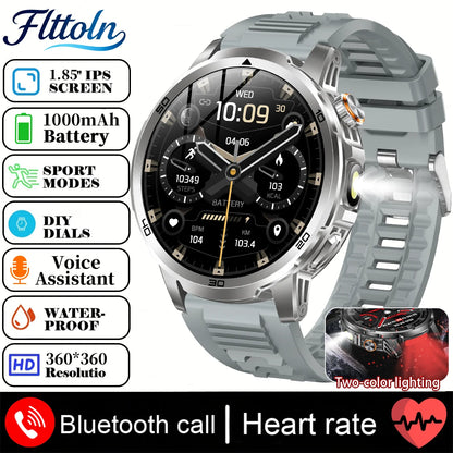 2026 New  Outdoor Smart Watch 1.85inch AMOLED 1000mAh Large Battery 5ATM Waterproof Voice Call Sports Men Fitness Bracelet