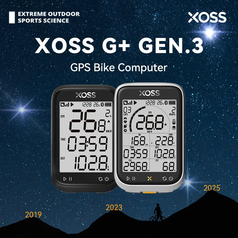 XOSS New G3 Gen3 GPS Cycling Computer Speedometer Bluetooth Tracker Waterproof Road Bicycle Cadence Speed Bicycle Odometer