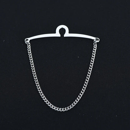 ICEYY Copper Tie Clip Tie Chain Hanger Tie Pins Men&