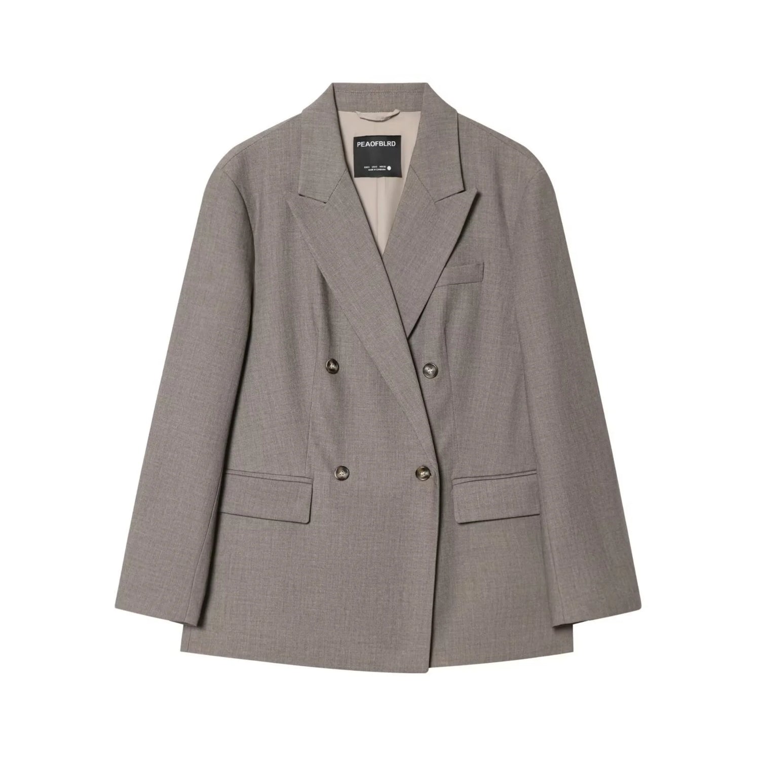 Women Casual Solid Blazer Long Pants Sets Female Fashion Double-Breasted Lapel Blazers Coat Or Lady Chic Wide Leg Long Trousers