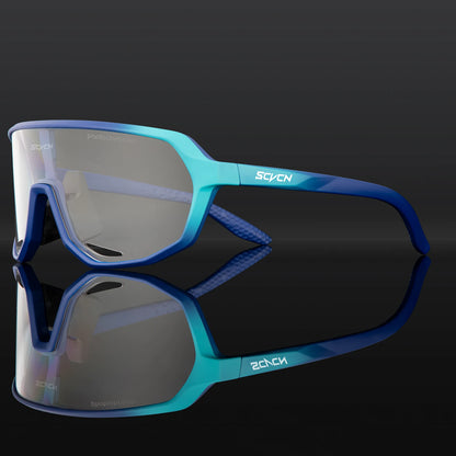 SCVCN Photochromic Cycling Sunglasses Cycling Glasses UV400 Bicycle Eyewear Sports MTB Outdoor Bike Goggles Sunglasses Eyepieces