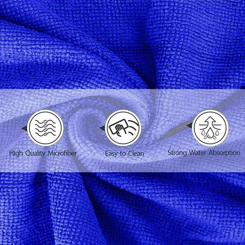 20Pcs Microfiber Towels Car Wash Drying Cloth Towel Household Cleaning Cloths Auto Detailing Polishing Cloth Home Clean Tools