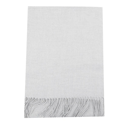 Tassel Scarfs Imitation Cashmere Men Solid Color Fashions Winter Warmth Windproof Thickened Elongated Scarf Women&
