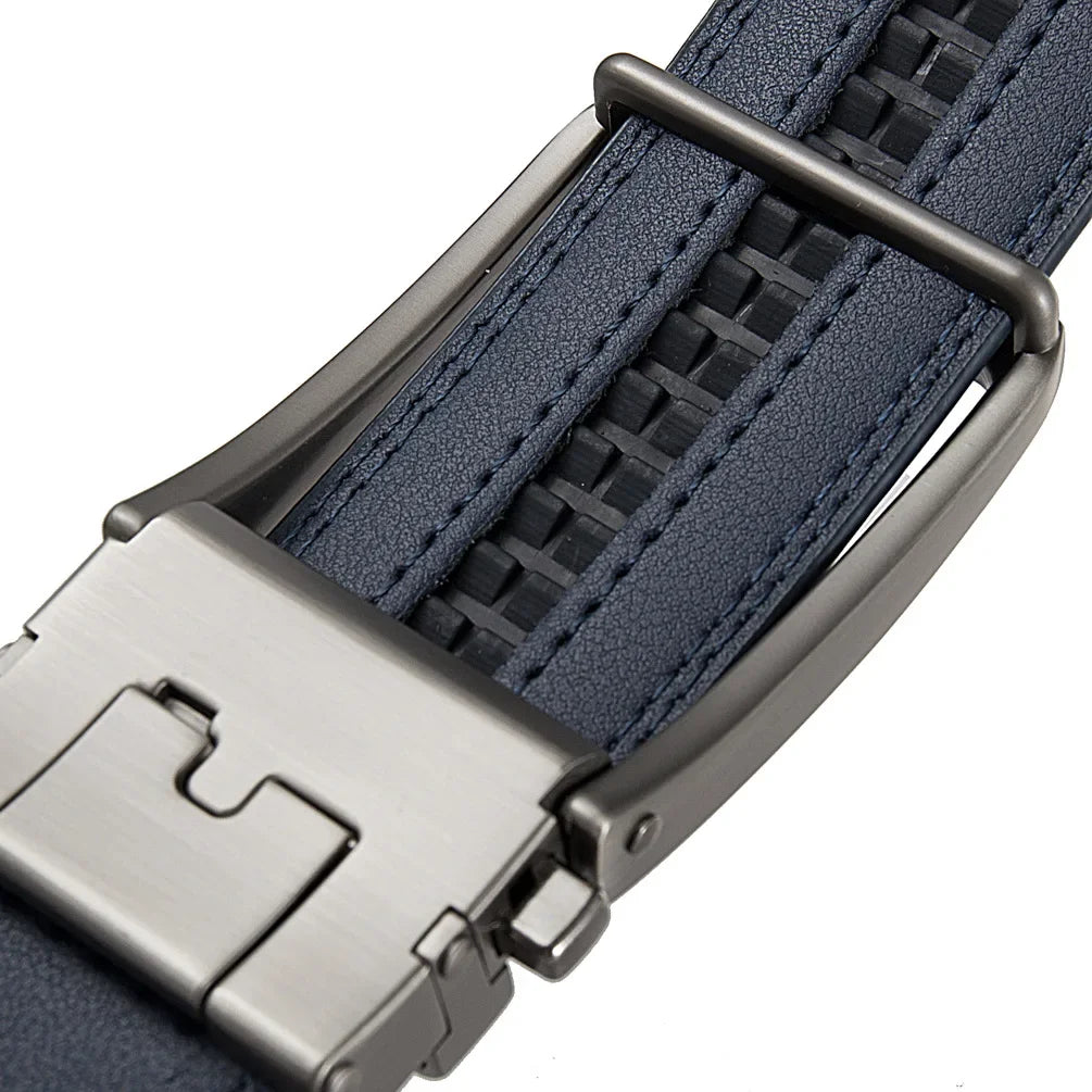 Click Belts for Men Luxury Brand Designer Fashion Automatic Buckle Genuine Leather Men&