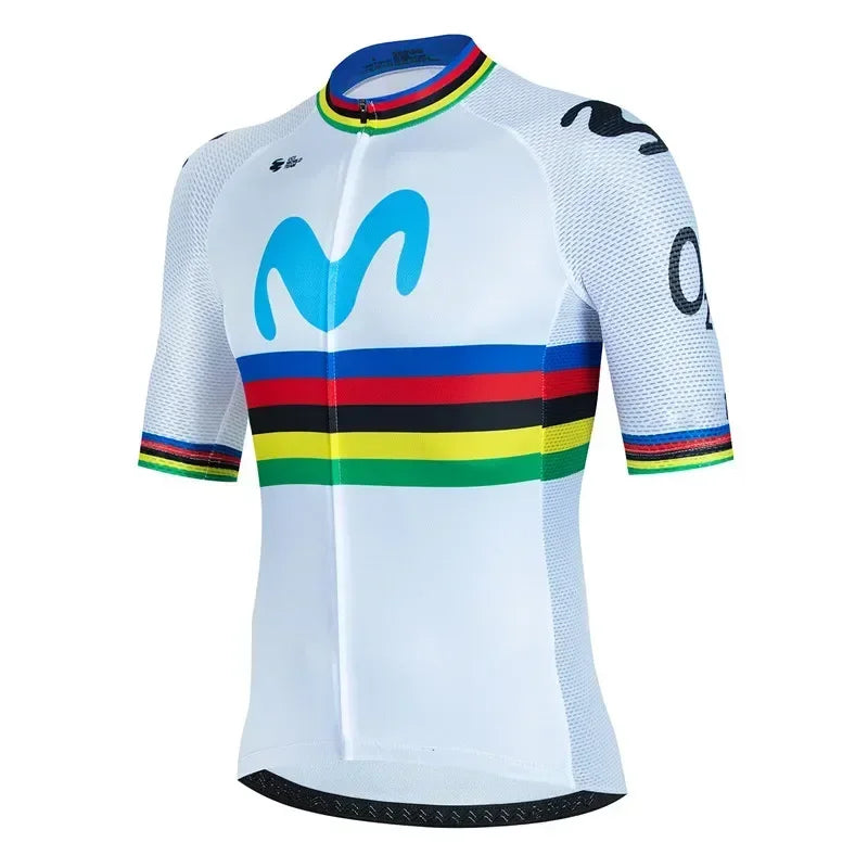 Movistar Pro Team Summer Cycling Jersey Suit Men&