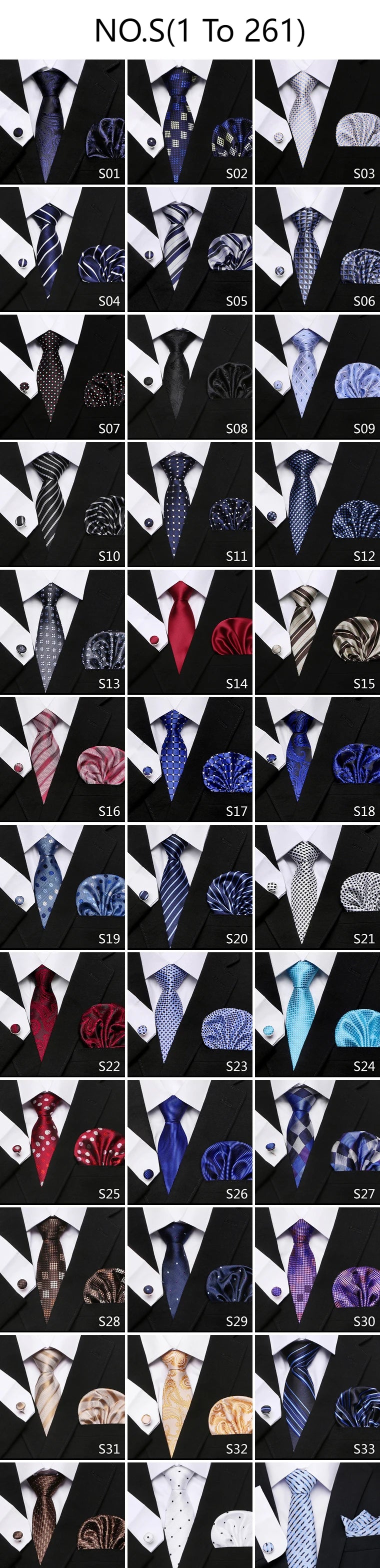 Men`s Tie Red Plaid print Jacquard Woven Tie Hanky Cufflinks Sets For Formal Wedding Business Party Free Postage
