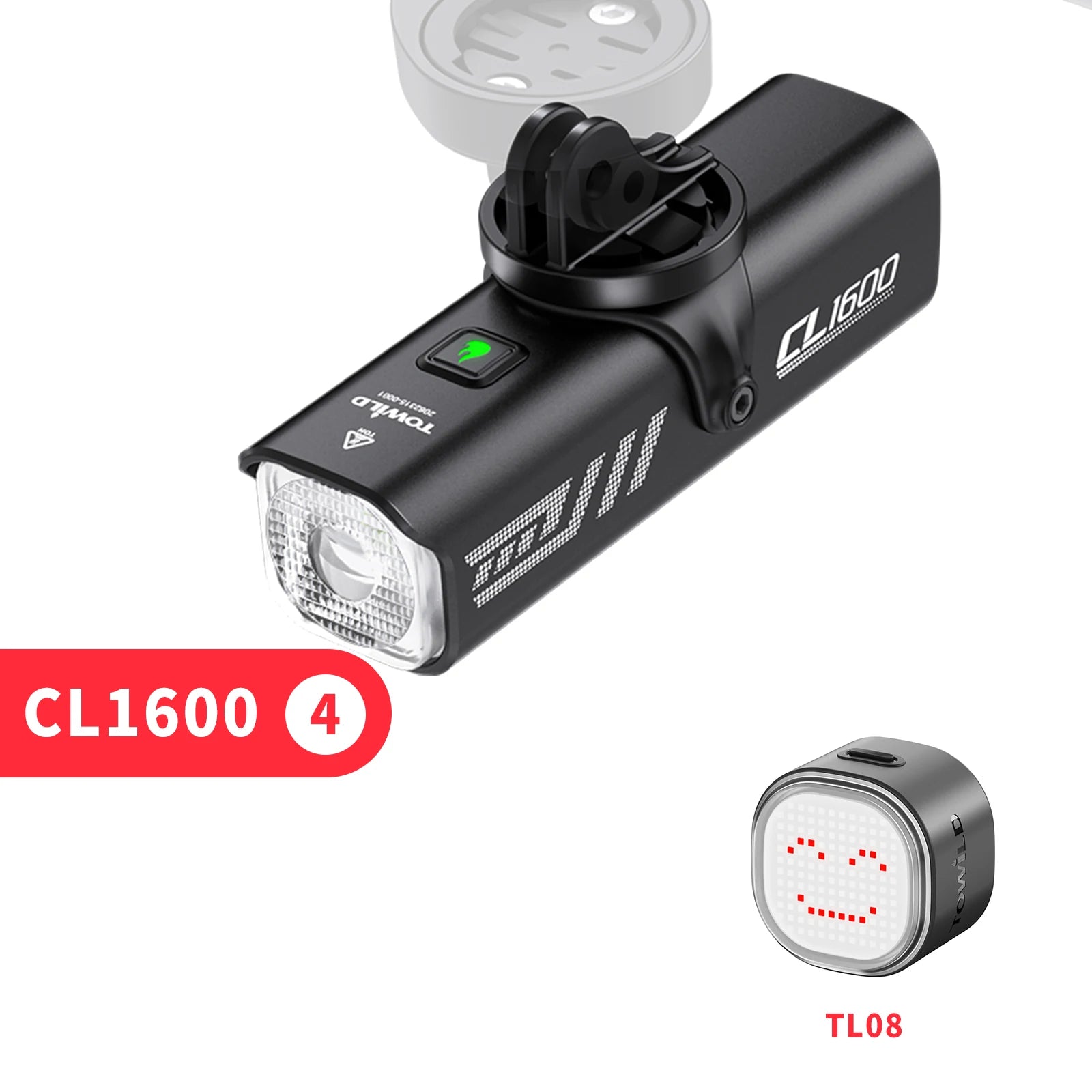 TOWILD CL1600LM Bicycle Light 5000mAh Bike Light IPX6 Flashlight Aluminum Front Lamp Type-C Charging MTB Road Cycling Headlights