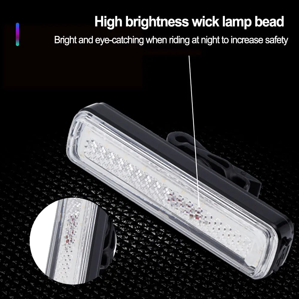 RGB Bicycle Lights Bike Tail Light 600/750 mah Memory Mode Rainbow LED Warning USB Waterproof Helmet Scooter Rear Taillight