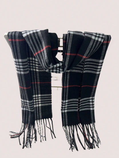 Luxury Brand Cashmere Warm Scarf for Women Design Winter Men Shawl Wrap Pashmina 2025Plaid Female Bufanda Echarpe Foulard