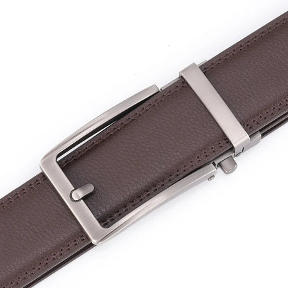 Unisex Click Belts for Men Luxury Brand Designer Fashion Automatic Buckle Genuine Leather Men&