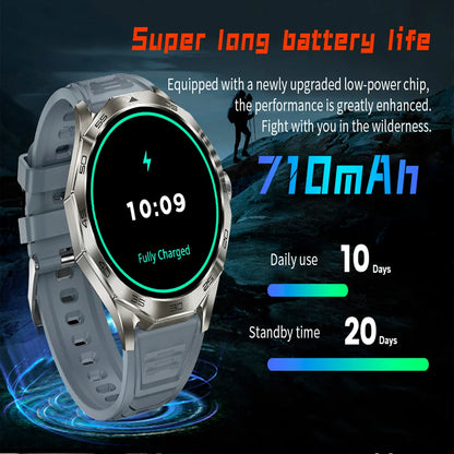 New Smart Watch Men Full Touch Screen GPS Bluetooth Call Flashlight Sports Activity Fitness Heart Rate Waterproof Smartwatch