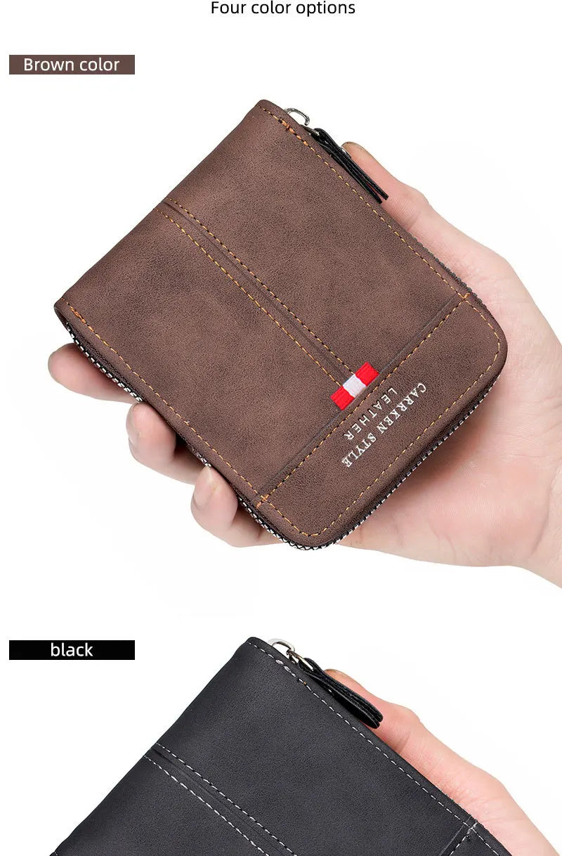 PU leather stitching men&